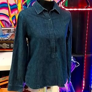 Tabots medium long sleeved jean shirt